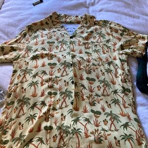 Tropical Print Men's Shirt - size L